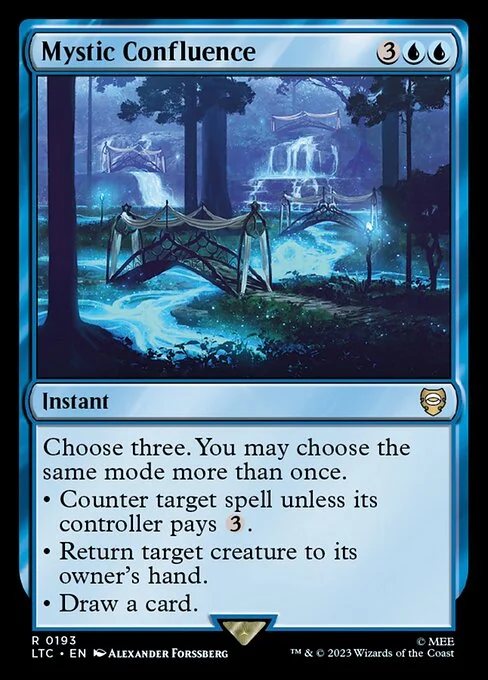 Mystic Confluence, carta Magic di tipo Instant illustrata da Alexander Forssberg