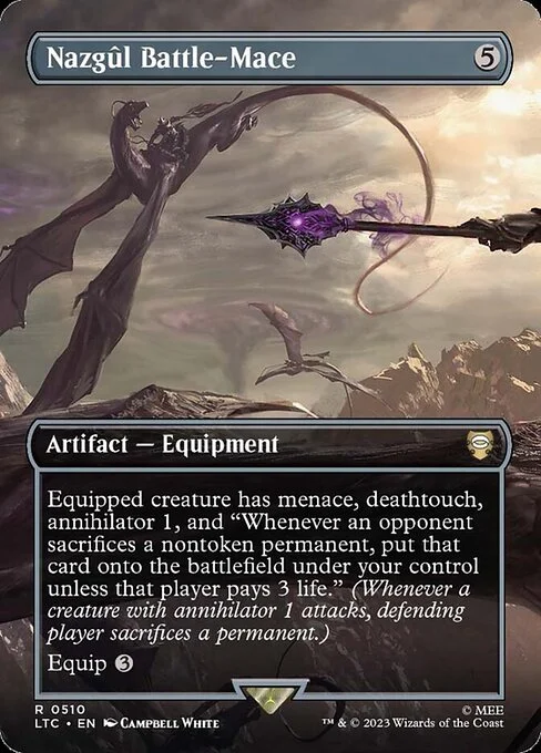 Nazgûl Battle-Mace, carta Magic di tipo Artifact — Equipment illustrata da Campbell White