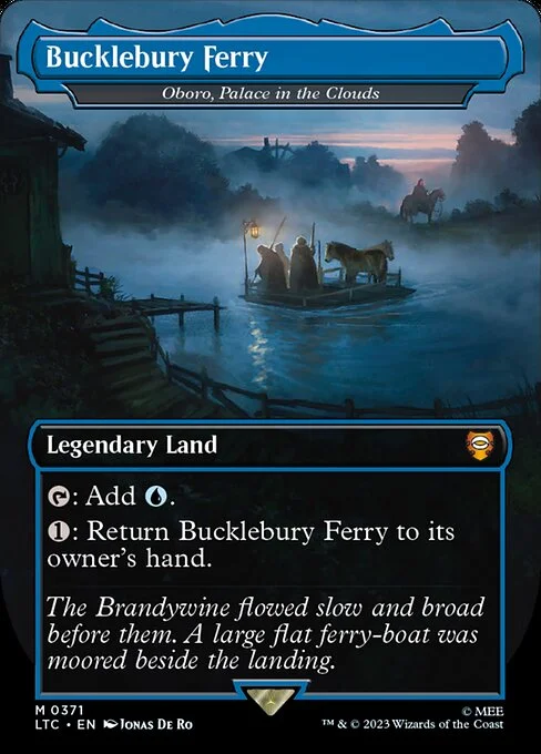 Oboro, Palace in the Clouds, carta Magic di tipo Legendary Land illustrata da Jonas De Ro