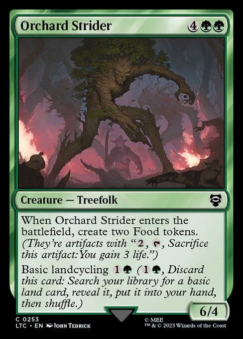 Orchard Strider, carta Magic di tipo Creature — Treefolk illustrata da John Tedrick