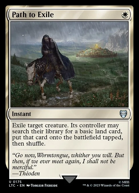 Path to Exile, carta Magic di tipo Instant illustrata da Torgeir Fjereide