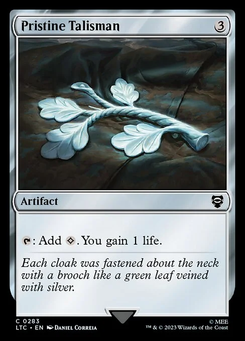 Pristine Talisman, carta Magic di tipo Artifact illustrata da Daniel Correia