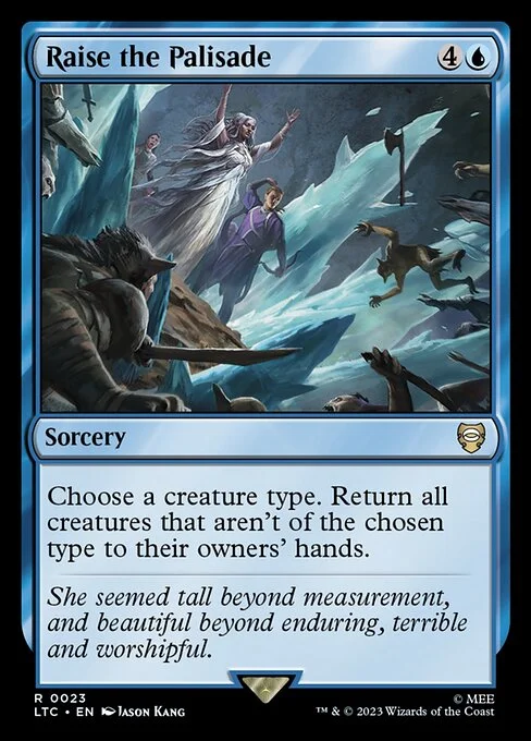 Raise the Palisade, carta Magic di tipo Sorcery illustrata da Jason Kang