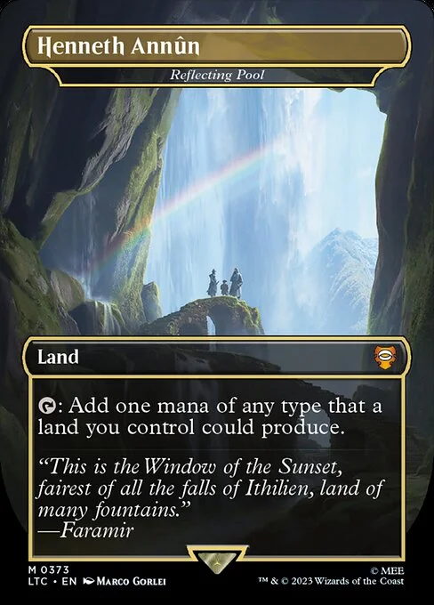 Reflecting Pool, carta Magic di tipo Land illustrata da Marco Gorlei