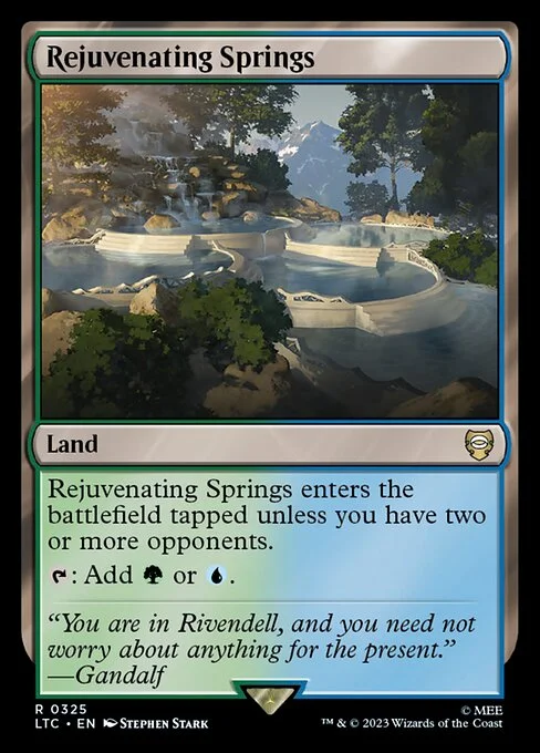Rejuvenating Springs, carta Magic di tipo Land illustrata da Stephen Stark
