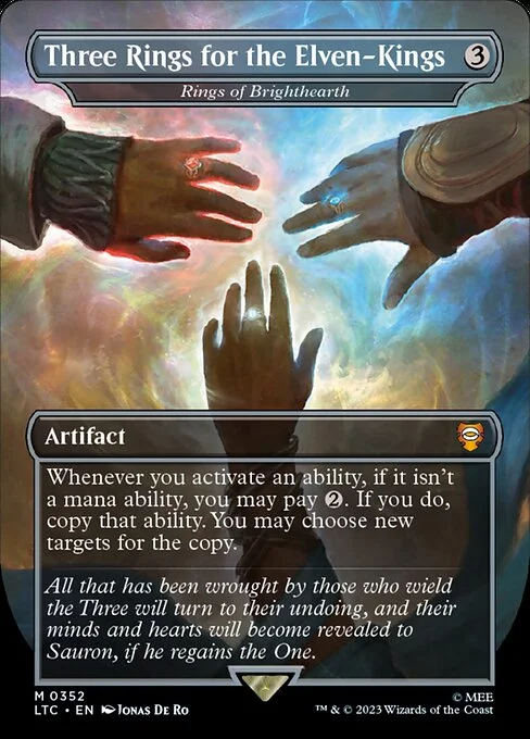 Rings of Brighthearth, carta Magic di tipo Artifact illustrata da Jonas De Ro