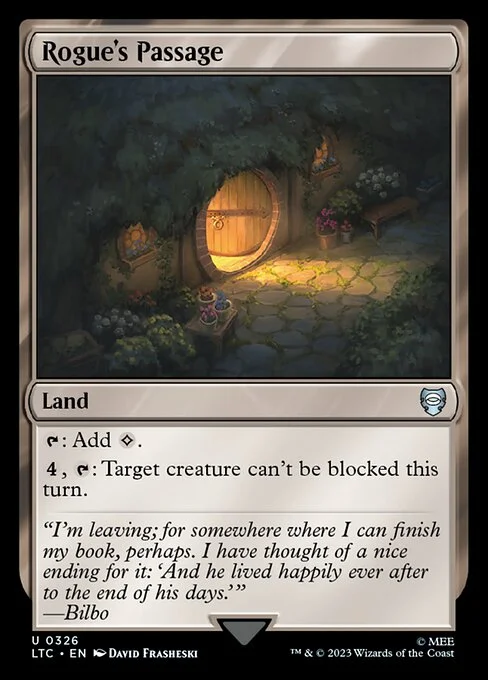 Rogue's Passage, carta Magic di tipo Land illustrata da David Frasheski