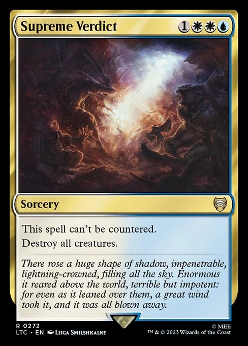 Supreme Verdict, carta Magic di tipo Sorcery illustrata da Liiga Smilshkalne