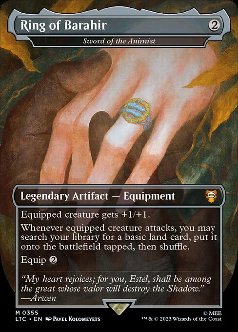 Sword of the Animist, carta Magic di tipo Legendary Artifact — Equipment illustrata da Pavel Kolomeyets