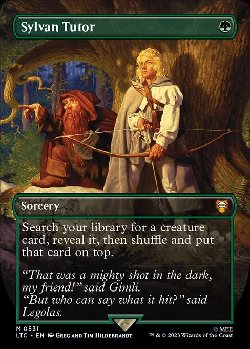 Sylvan Tutor, carta Magic di tipo Sorcery illustrata da Greg Hildebrandt & Tim Hildebrandt