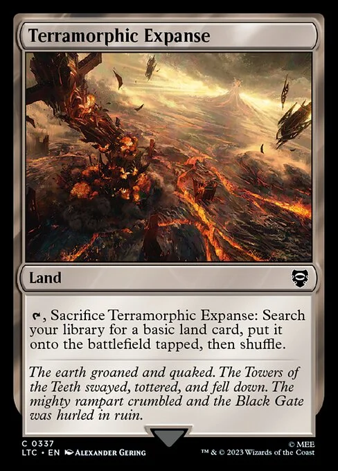 Terramorphic Expanse, carta Magic di tipo Land illustrata da Alexander Gering