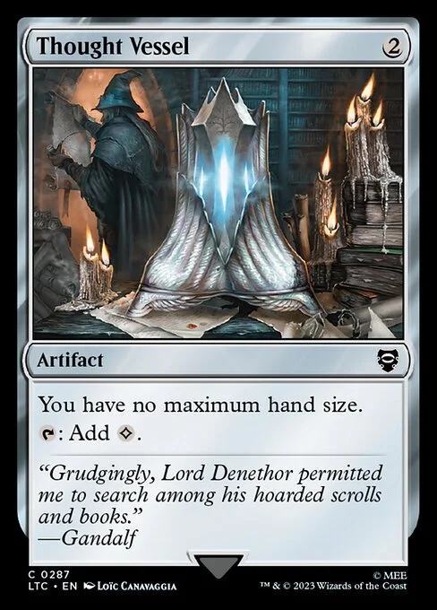 Thought Vessel, carta Magic di tipo Artifact illustrata da Loïc Canavaggia