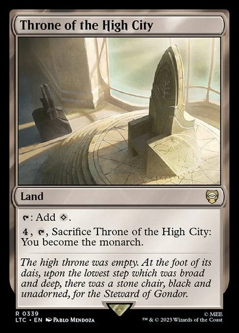 Throne of the High City, carta Magic di tipo Land illustrata da Pablo Mendoza
