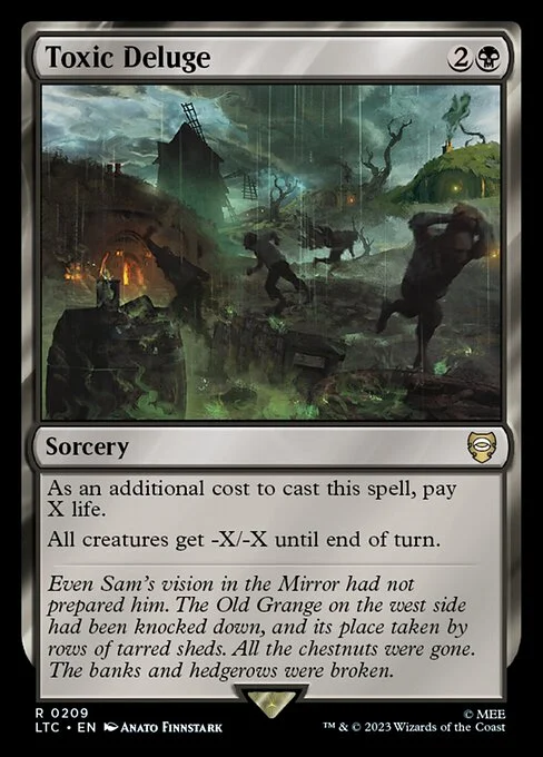 Toxic Deluge, carta Magic di tipo Sorcery illustrata da Anato Finnstark