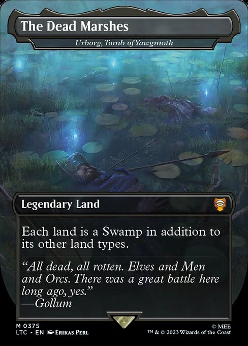 Urborg, Tomb of Yawgmoth, carta Magic di tipo Legendary Land illustrata da Erikas Perl