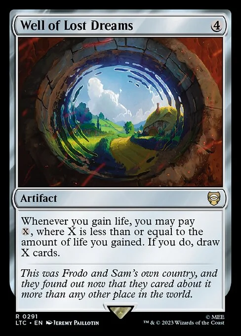 Well of Lost Dreams, carta Magic di tipo Artifact illustrata da Jeremy Paillotin