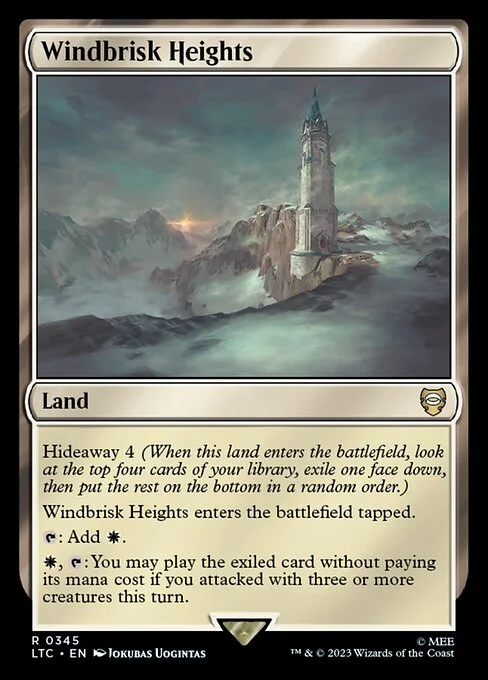 Windbrisk Heights, carta Magic di tipo Land illustrata da Jokubas Uogintas