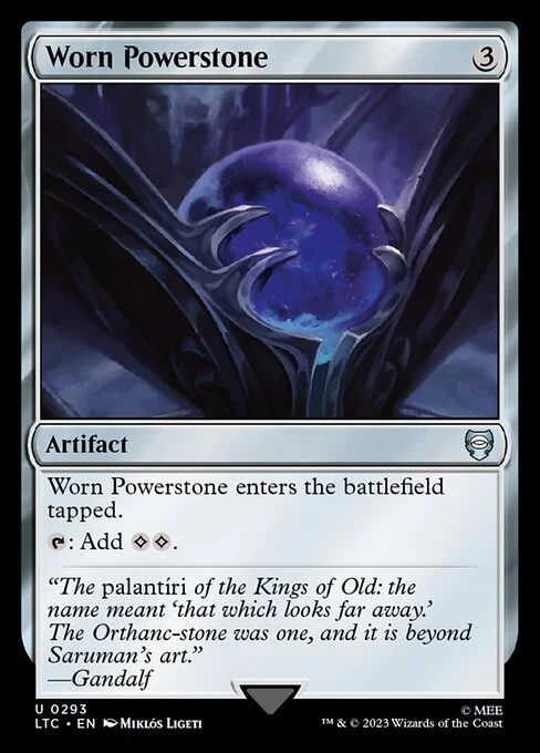 Worn Powerstone, carta Magic di tipo Artifact illustrata da Miklós Ligeti