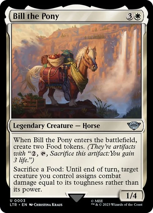 Bill the Pony, carta Magic di tipo Legendary Creature — Horse illustrata da Christina Kraus