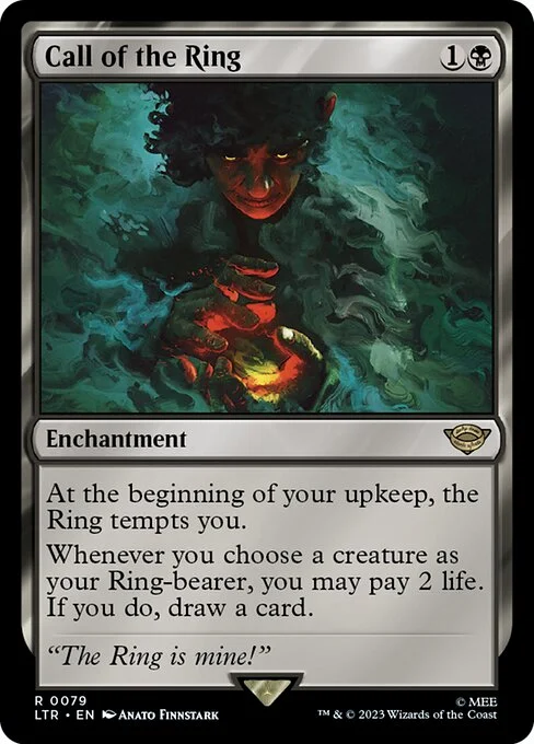 Call of the Ring, carta Magic di tipo Enchantment illustrata da Anato Finnstark