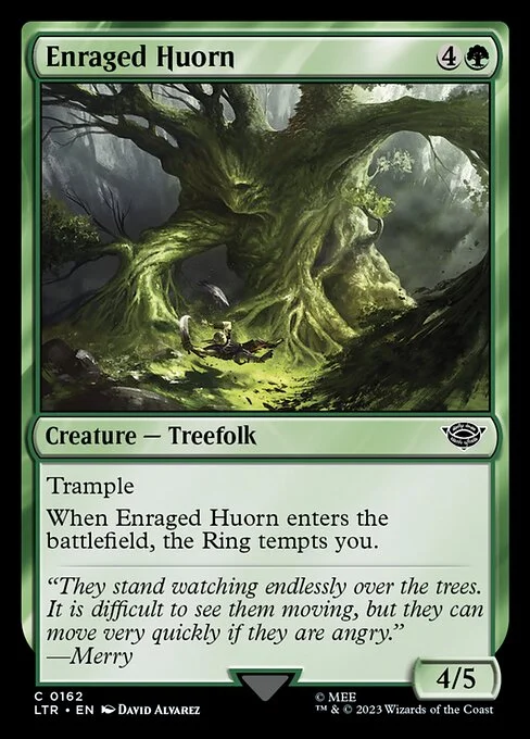Enraged Huorn, carta Magic di tipo Creature — Treefolk illustrata da David Álvarez