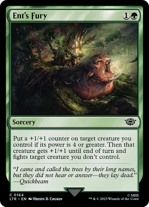 Ent's Fury, carta Magic di tipo Sorcery illustrata da Hristo D. Chukov