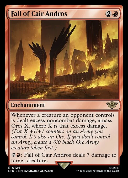 Fall of Cair Andros, carta Magic di tipo Enchantment illustrata da Shahab Alizadeh