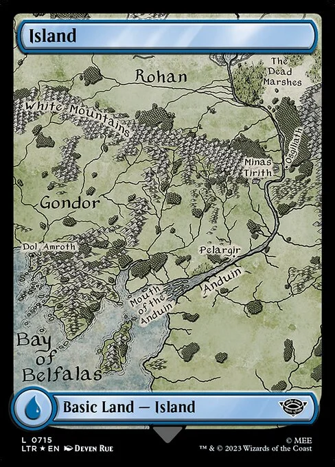 Island, carta Magic di tipo Basic Land — Island illustrata da Deven Rue