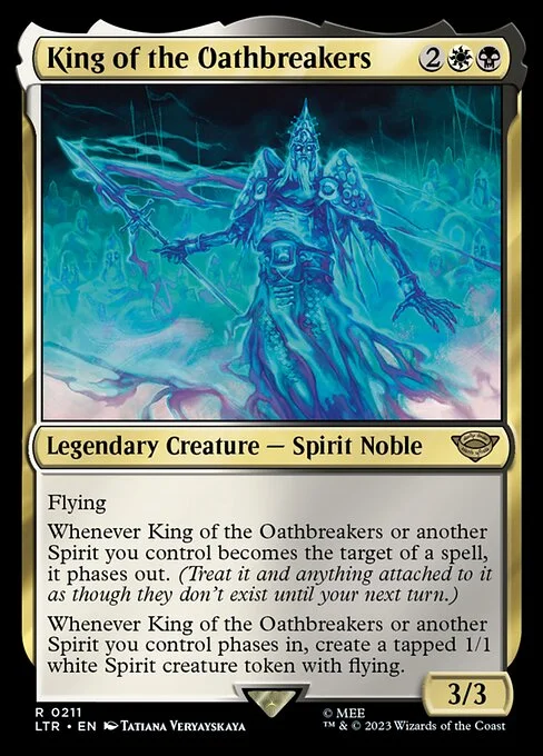 King of the Oathbreakers, carta Magic di tipo Legendary Creature — Spirit Noble illustrata da Tatiana Veryayskaya