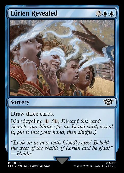 Lórien Revealed, carta Magic di tipo Sorcery illustrata da Randy Gallegos