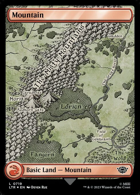 Mountain, carta Magic di tipo Basic Land — Mountain illustrata da Deven Rue