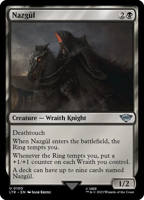 Nazgûl, carta Magic di tipo Creature — Wraith Knight illustrata da Igor Krstic
