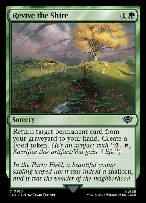 Revive the Shire, carta Magic di tipo Sorcery illustrata da Craig Elliott