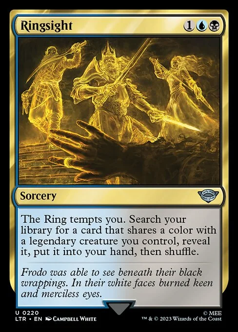 Ringsight, carta Magic di tipo Sorcery illustrata da Campbell White