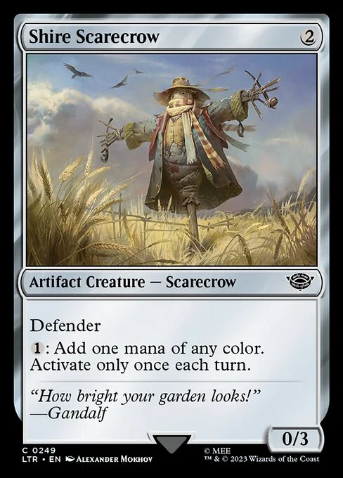 Shire Scarecrow, carta Magic di tipo Artifact Creature — Scarecrow illustrata da Alexander Mokhov