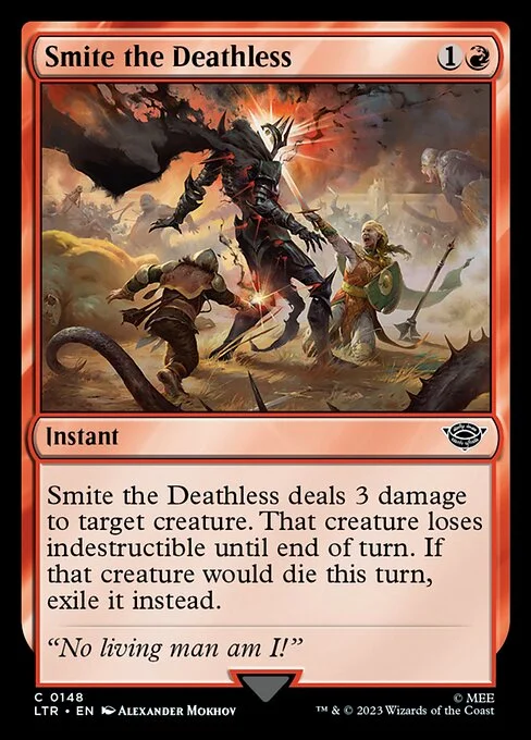 Smite the Deathless, carta Magic di tipo Instant illustrata da Alexander Mokhov