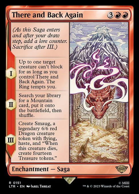 There and Back Again, carta Magic di tipo Enchantment — Saga illustrata da Jarel Threat