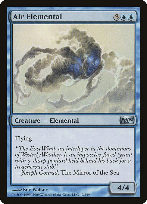 Air Elemental, carta Magic di tipo Creature — Elemental illustrata da Kev Walker