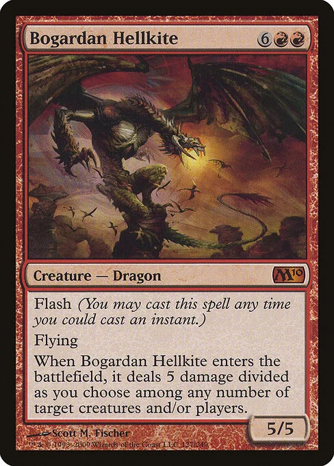 Bogardan Hellkite, carta Magic di tipo Creature — Dragon illustrata da Scott M. Fischer