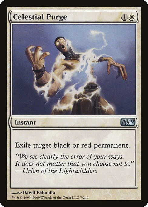 Celestial Purge, carta Magic di tipo Instant illustrata da David Palumbo