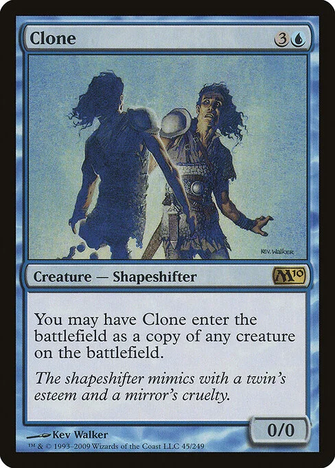 Clone, carta Magic di tipo Creature — Shapeshifter illustrata da Kev Walker