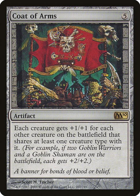Coat of Arms, carta Magic di tipo Artifact illustrata da Scott M. Fischer