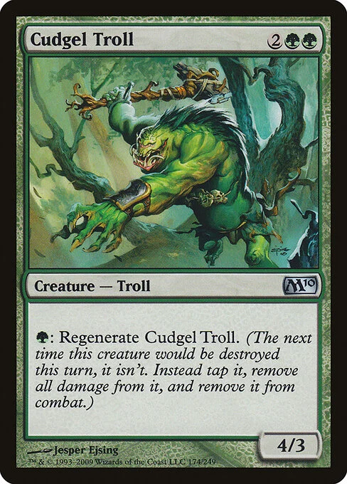 Cudgel Troll, carta Magic di tipo Creature — Troll illustrata da Jesper Ejsing