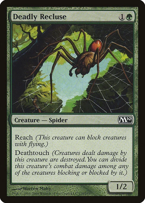Deadly Recluse, carta Magic di tipo Creature — Spider illustrata da Warren Mahy