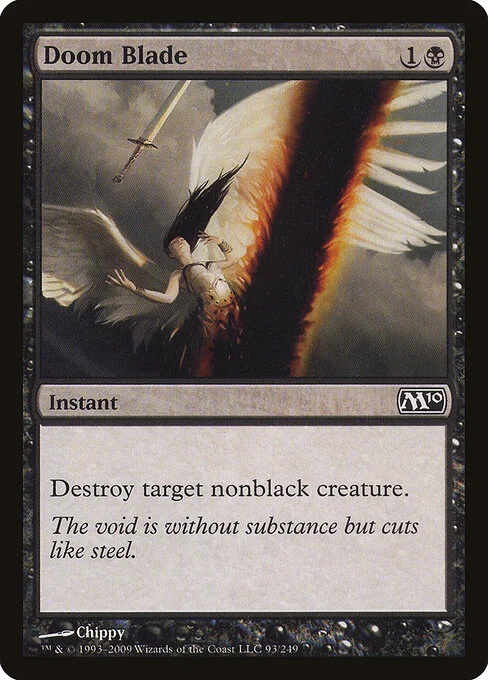 Doom Blade, carta Magic di tipo Instant illustrata da Chippy