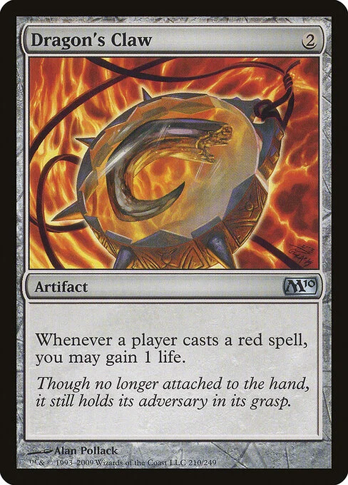 Dragon's Claw, carta Magic di tipo Artifact illustrata da Alan Pollack