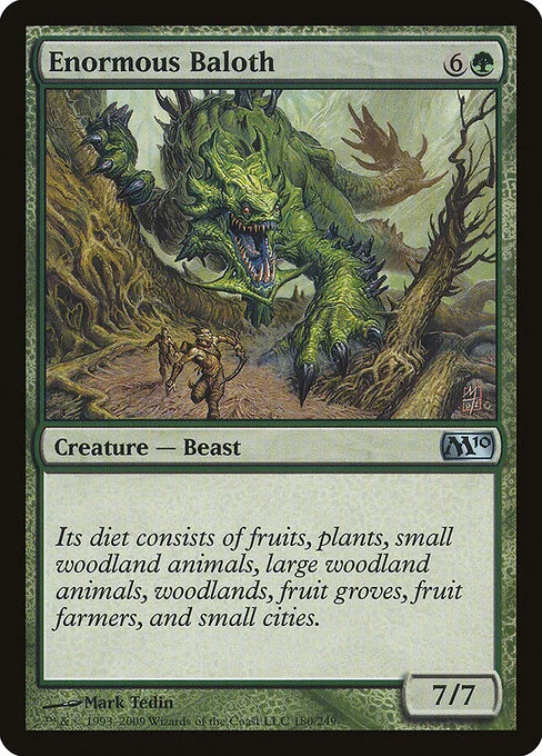 Enormous Baloth, carta Magic di tipo Creature — Beast illustrata da Mark Tedin