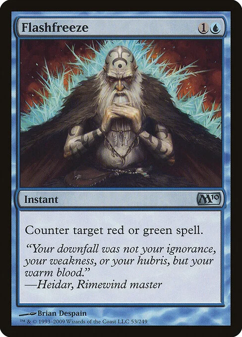 Flashfreeze, carta Magic di tipo Instant illustrata da Brian Despain