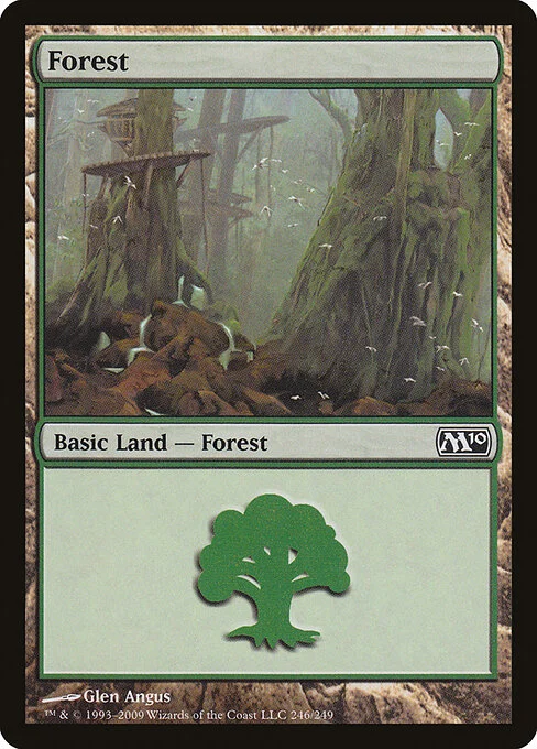 Forest, carta Magic di tipo Basic Land — Forest illustrata da Glen Angus