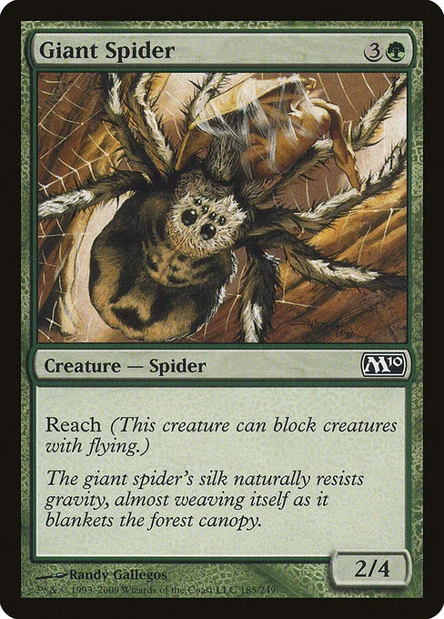 Giant Spider, carta Magic di tipo Creature — Spider illustrata da Randy Gallegos